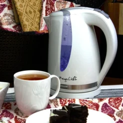 MegaChef 1.7Lt. Plastic Electric Tea Kettle- White -Kitchen Appliances GUEST 1ee1c50d b2c7 40e8 8255 022dea2d13d0