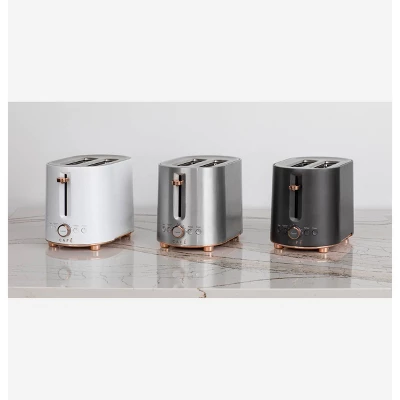 Café Express Finish 2 Slice Metal Toaster Matte Black: GE Appliances, 1600W, Defrost, Crumb Tray, Spot Clean 3 Café Express Finish 2 Slice Metal Toaster Matte Black: GE Appliances, 1600W, Defrost, Crumb Tray, Spot Clean - Image 3