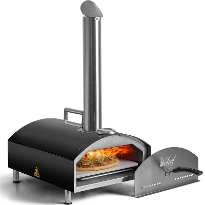 Deco Chef Portable Outdoor Pizza Oven With 2-in-1 Pellet Pizza & Grill Oven Stainless Steel 12 Deco Chef Portable Outdoor Pizza Oven With 2-in-1 Pellet Pizza & Grill Oven Stainless Steel - Image 12
