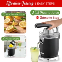 Brentwood 200-Watt 1-Speed Electric Citrus Juicer With 2 Cones And Stainless Steel Lever 10 Brentwood 200-Watt 1-Speed Electric Citrus Juicer With 2 Cones And Stainless Steel Lever -Kitchen Appliances GUEST 205723d0 0fbc 47b0 b7a5 ffd2a0be208a