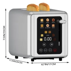WHALL ULTRA 2 Slice Toaster, Touchscreen Toaster 2 Slice, Bagel Toaster, Extra Wide Slot Toaster -Kitchen Appliances GUEST 2065b581 7c34 4be5 8f10 fde93c33e354