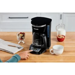 Black & Decker BLACK+DECKER 12-Cup Digital Coffee Maker, Programmable, Washable Basket Filter, Sneak-A-Cup, Auto Brew, Water Window, Keep Hot Plate, Black -Kitchen Appliances GUEST 2281d7de e916 4329 b27e c629b61f8feb