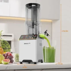 WHALL® Cold Press Juicer Machine With Touchscreen, Slow Masticating Machines With 4.5" Extra Large Feed Chute, Reverse Function, Soft & Hard Models -Kitchen Appliances GUEST 22a94076 5ea6 4c0c ba40 7007813ecf48