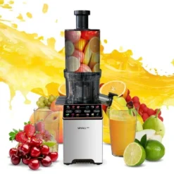 WhallPro Cold Press Juicer Machine With Touchscreen, Slow Masticating Machines With 3" Extra Large Feed Chute, Reverse Function, Soft & Hard Models -Kitchen Appliances GUEST 25875e61 3538 467e 8912 703083c572fd