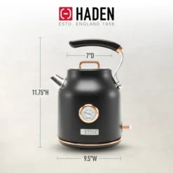 Haden Dorset 1.7 Liter Stainless Steel Electric Kettle, Hot Water Kettle With 360-Degree Base And Auto Shutoff, Black & Copper 8 Haden Dorset 1.7 Liter Stainless Steel Electric Kettle, Hot Water Kettle With 360-Degree Base And Auto Shutoff, Black & Copper -Kitchen Appliances GUEST 26574059 0f49 4268 911c 7f4770715a02