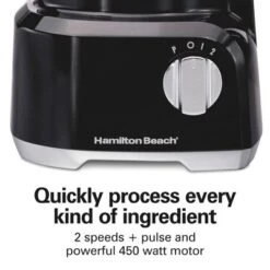 Hamilton Beach Bowl Scraper Food Processor Black - 70743: 450W, 2 Speeds, Dishwasher-Safe, 64oz Capacity, Chops, Full-Size 14 Hamilton Beach Bowl Scraper Food Processor Black - 70743: 450W, 2 Speeds, Dishwasher-Safe, 64oz Capacity, Chops, Full-Size -Kitchen Appliances GUEST 2993978c 7044 4ea7 baaa 4fe97cae2e88