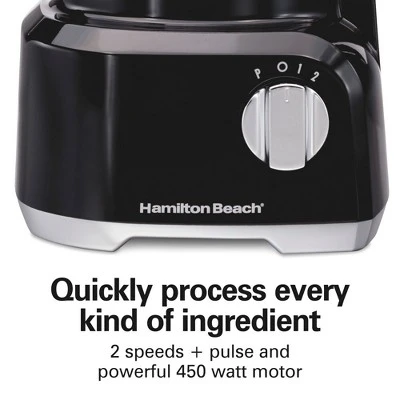Hamilton Beach Bowl Scraper Food Processor Black - 70743: 450W, 2 Speeds, Dishwasher-Safe, 64oz Capacity, Chops, Full-Size 4 Hamilton Beach Bowl Scraper Food Processor Black - 70743: 450W, 2 Speeds, Dishwasher-Safe, 64oz Capacity, Chops, Full-Size - Image 4