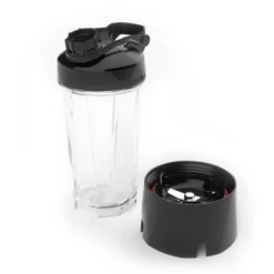 BlendTec Go Jar: 24oz Blender Cup For On-the-Go, Clear & Black, Stainless Steel & Plastic, 3-Year Warranty -Kitchen Appliances GUEST 29ce65e2 ee7c 4a2f bf4f c7d47025d2d2
