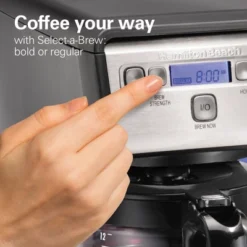 Hamilton Beach 12C Coffee Maker 46200: Drip Coffee Machine, 12 Cup Capacity, Electric, Dishwasher-Safe, Black 12 Hamilton Beach 12C Coffee Maker 46200: Drip Coffee Machine, 12 Cup Capacity, Electric, Dishwasher-Safe, Black -Kitchen Appliances GUEST 2a8b7784 9d44 48e0 94c5 7388a02abbf1