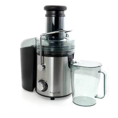 MegaChef Wide Mouth Juice Extractor - Silver: 800W Juicer Machine, 2 Speeds, Easy Clean, 32oz Capacity 4 MegaChef Wide Mouth Juice Extractor - Silver: 800W Juicer Machine, 2 Speeds, Easy Clean, 32oz Capacity - Image 4