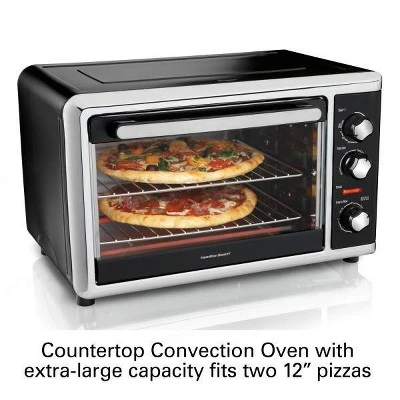 Hamilton Beach Countertop Oven With Convection & Rotisserie 31105D: Toaster Oven, 1500W, Freestanding, Dishwasher-Safe Parts 1 Hamilton Beach Countertop Oven With Convection & Rotisserie 31105D: Toaster Oven, 1500W, Freestanding, Dishwasher-Safe Parts