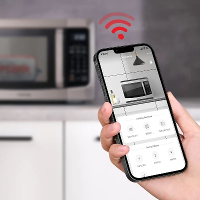 Toshiba 1.3 Cu. Ft. 1100-Watt Smart Countertop Microwave Oven With Humidity Sensor (Stainless Steel) 5 Toshiba 1.3 Cu. Ft. 1100-Watt Smart Countertop Microwave Oven With Humidity Sensor (Stainless Steel) - Image 5