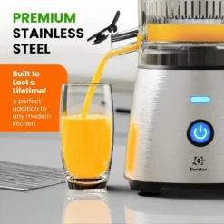 Eurolux Hands-Free Electric Stainless Steel Citrus Juicer -Kitchen Appliances GUEST 2baf846f ee45 47f8 a9dd cc5f76a1ee15