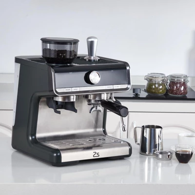 WhizMax 20-Bar Espresso Machine With Built In Grinder, Milk Frother And Steam Wand, Stainless Steel Coffee Machine For Lattes And Cappuccinos 1 WhizMax 20-Bar Espresso Machine With Built In Grinder, Milk Frother And Steam Wand, Stainless Steel Coffee Machine For Lattes And Cappuccinos