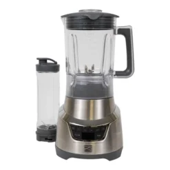 Kenmore Elite 1.3 HP 64 Oz Blender With Single-Serve Blending Cup: Stainless Steel, 5 Speeds, Pulse, Dishwasher-Safe -Kitchen Appliances GUEST 2c6911b1 6e52 415f 82d0 32d45ccd1db4