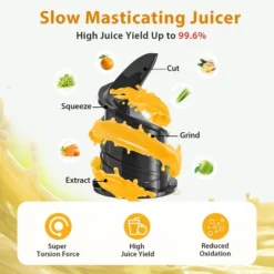 Aeitto Cold Press Juicer With 4.35-Inch, Powerful Motor, And Easy-Clean Design For Efficient And Nutritious Juicing -Kitchen Appliances GUEST 2cd7fd9b 9713 437c 9e6d 4d9774160436 1