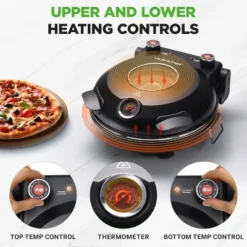 NutriChef Countertop Electric Pizza Maker With Dual Temperature Controls 15 NutriChef Countertop Electric Pizza Maker With Dual Temperature Controls -Kitchen Appliances GUEST 2d9ca842 4066 471b 92f4 b7627c441e21