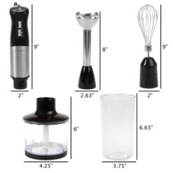6-Speed Immersion Blender - 4-in-1 Hand Mixer With Whisk, Food Processor Cup, And 32oz Beaker For Soup, Smoothies, And More By Classic Cuisine (Black) -Kitchen Appliances GUEST 2dc5aa8b 6b45 409a 9e73 22c88f74e2bc