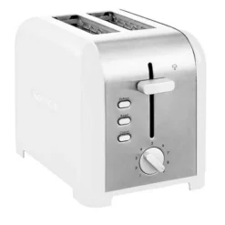 Kenmore 2-Slice White Stainless Steel Toaster, Wide Slot, Bagel/Defrost: Automatic Shut-Off, Crumb Tray, 80W -Kitchen Appliances GUEST 2dca7830 6212 4399 9012 1758883ee8f5