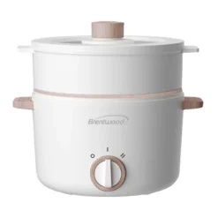 Brentwood 3.2-Qt. Multi-Function Electric Hot Pot Cooker With Food Steamer And Ceramic Non-Stick Coating, White, HPS-3302W 17 Brentwood 3.2-Qt. Multi-Function Electric Hot Pot Cooker With Food Steamer And Ceramic Non-Stick Coating, White, HPS-3302W -Kitchen Appliances GUEST 2e75df50 e847 4e6c bd41 17c911846334