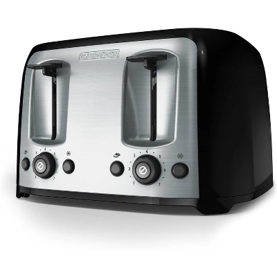 Black & Decker BLACK+DECKER 4-Slice Toaster, TR1478BD, Extra Wide Slots, 7 Shade Settings, 1400 Watts, Frozen And Bagel Buttons 7 Black & Decker BLACK+DECKER 4-Slice Toaster, TR1478BD, Extra Wide Slots, 7 Shade Settings, 1400 Watts, Frozen And Bagel Buttons - Image 7