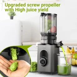 Masticating Juicer With 4.35 In Large Caliber For Whole Fruits &Vegetables, 50RPM Slow Cold Press Juicer, Reverse Function, BPA Free, 8-stage Spiral 10 Masticating Juicer With 4.35 In Large Caliber For Whole Fruits &Vegetables, 50RPM Slow Cold Press Juicer, Reverse Function, BPA Free, 8-stage Spiral -Kitchen Appliances GUEST 3067a6e0 26d1 4db6 abc8 b732828ebd42