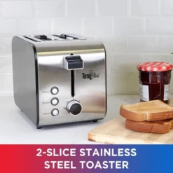 Total Chef 2-Slice Stainless Steel Toaster With Defrost And Reheat -Kitchen Appliances GUEST 30922a00 9294 4a41 b5ee ac9cab713efe