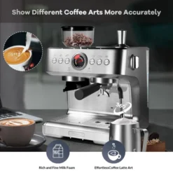 Espresso Machines With Grinder, Professional Automatic Espresso Maker With Milk Frother 12 Espresso Machines With Grinder, Professional Automatic Espresso Maker With Milk Frother -Kitchen Appliances GUEST 30e798a3 ede9 4c20 9146 75bfe923205c