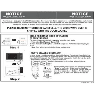 GE Countertop Microwave Oven 700 W Compact 0.7 Cu Ft Steel With 2 Year Warranty 6 GE Countertop Microwave Oven 700 W Compact 0.7 Cu Ft Steel With 2 Year Warranty - Image 6