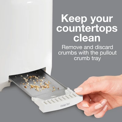 Proctor Silex 2-Slice Toaster - White: Compact Bread Toaster, 700W, Plastic, Easy Clean, 1-Year Warranty 3 Proctor Silex 2-Slice Toaster - White: Compact Bread Toaster, 700W, Plastic, Easy Clean, 1-Year Warranty - Image 3