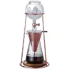Nispira Iced Coffee Cold Brew Drip Coffee Maker Stainless Steal Copper (Rose Gold) Color 400mL Borosilicate Glass