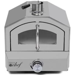 Deco Chef 2-in-1 Propane Gas Pizza Oven & Grill, Portable, With Pizza Stone, Peel, Rack