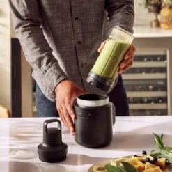 KitchenAid Go Cordless Personal Blender Battery Sold Separately KSBR200: Smoothie Maker, Dishwasher-Safe, Black Matte -Kitchen Appliances GUEST 36f09647 a7e8 4dd6 80c1 a7a62efec24b