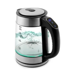Aroma 1.7L Digital Programmable Kettle With Illumination: Borosilicate Glass, Automatic Shut-Off, Water Level Viewer