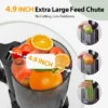 Aeitto Mega4 Slow Juicer Machines, 4.9" Extra Large Feed Chute For Whole Fruits And Vegetables