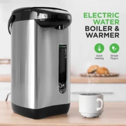 NutriChef 3.38 QT Insulated Stainless Steel Hot Water Urn Pot
