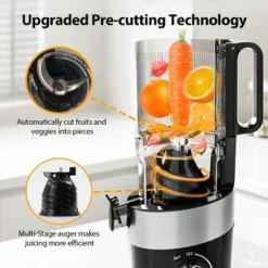 Aeitto Mega4 Slow Juicer Machines, 4.9" Extra Large Feed Chute For Whole Fruits And Vegetables -Kitchen Appliances GUEST 390df1d6 a2dc 4ed5 ac07 9c048b938706