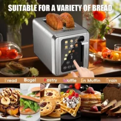 WHALL ULTRA 2 Slice Toaster, Touchsreen Toaster 2 Slice, Stainless Steel Toaster, Bread Toaster, Bagel Toaster With Wide Slot -Kitchen Appliances GUEST 3a16352a 2f14 47d6 8297 9ec80babc5ca