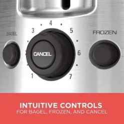 Black & Decker BLACK+DECKER 2-Slice Toaster, TR1278BD, Extra Wide Slots, 7 Shade Settings, 850 Watts, Frozen And Bagel Buttons