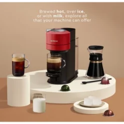 Nespresso Vertuo Next Coffee Maker & Espresso Machine By Breville - Red: Automatic Shut-Off, Includes 12 Capsules -Kitchen Appliances GUEST 3ad09725 cff7 4743 9374 aeb3ff593de1