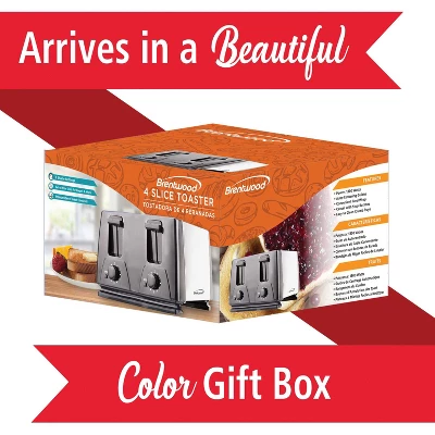 Brentwood 4-Slice Toaster In Black 6 Brentwood 4-Slice Toaster In Black - Image 6