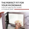 Impresa 9.5" Small Replacement Microwave Glass Plate - Rotating Dish - Universal Fit