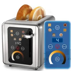 WHALL Toaster 2 Slice, Touch Screen Toasters, Smart Bread Toaster, Stainless Steel Compact Toaster, Wide Slots Toaster Bagel Toaster -Kitchen Appliances GUEST 3d501b7a d0f1 4ce7 a96b 2f4b1070cf5a