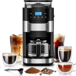 ZAFRO 10-Cup Digital Drip Coffee Maker With Built-In Grinder, 12-Hour Timer, Programmable, 1.5L Water Tank, Keep-Warm Function -Kitchen Appliances GUEST 3d692372 8bcf 4ef5 bd39 797862d08937