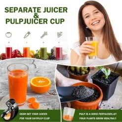 Masticating Juicer With Quiet Motor, Reverse Slow Chewing Cold Press Juicer, 7 Upgraded Auger Juicer, High Juicing Rate, 90 Electronic Recipes -Kitchen Appliances GUEST 3ec78d04 79c9 458a 9a54 d82e4119f3fa