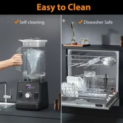 Aeitto 1500W Blender, 68oz Professional Countertop Blender For Kitchen, Large Capacity, Ice Crushing & Frozen Drinks, Black -Kitchen Appliances GUEST 3f21052a 82d9 4e3c 9b67 a3039d3969c3