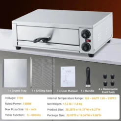 Electric Pizza Oven Indoor, 16 Inch Countertop Commercial Pizza Oven With Grilling Rack, Crumb Tray 12 Electric Pizza Oven Indoor, 16 Inch Countertop Commercial Pizza Oven With Grilling Rack, Crumb Tray -Kitchen Appliances GUEST 3f6d9efb ace1 4a44 841f bd8771d4a3fd