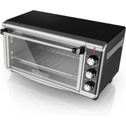 Black & Decker BLACK+DECKER 8-Slice Extra Wide Convection Toaster Oven, TO3250XSB, Fits 9"x13" Oven Pans And 12" Pizza, Stainless Steel/Black -Kitchen Appliances GUEST 3fc3aa80 d122 4ee3 a777 b99d2617b3d5
