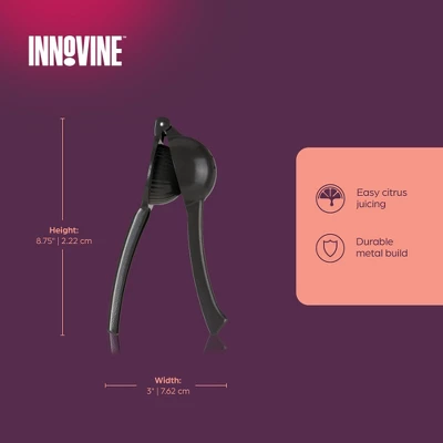 Innovine Citrus Juicer, Manual Lemon And Lime Press With Modern Grey Finish, Durable Die-Cast Design Handheld Juice Squeezer, Home Bar Tools, Set Of 1 2 Innovine Citrus Juicer, Manual Lemon And Lime Press With Modern Grey Finish, Durable Die-Cast Design Handheld Juice Squeezer, Home Bar Tools, Set Of 1 - Image 2