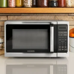 Black & Decker Black + Decker 0.9 Cu Ft 900W Digital Microwave Oven With Turntable In Stainless Steel -Kitchen Appliances GUEST 40d68b2c 9462 44db a957 2333c4faafc1 1
